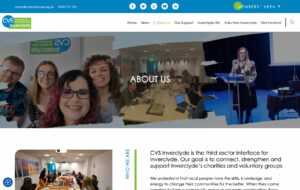 CVS Inverclyde website design and development display image