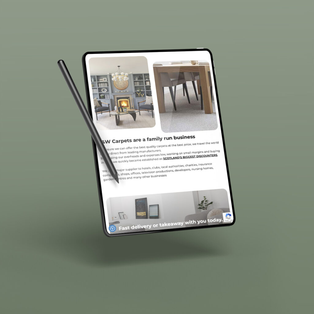 Custom website and branding package by Purple Moon Designs in Glasgow